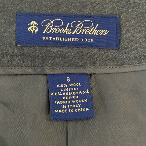Brooks Brothers skirt pleated kilt cottage core grandmacore Italian 100% wool - Picture 6 of 6